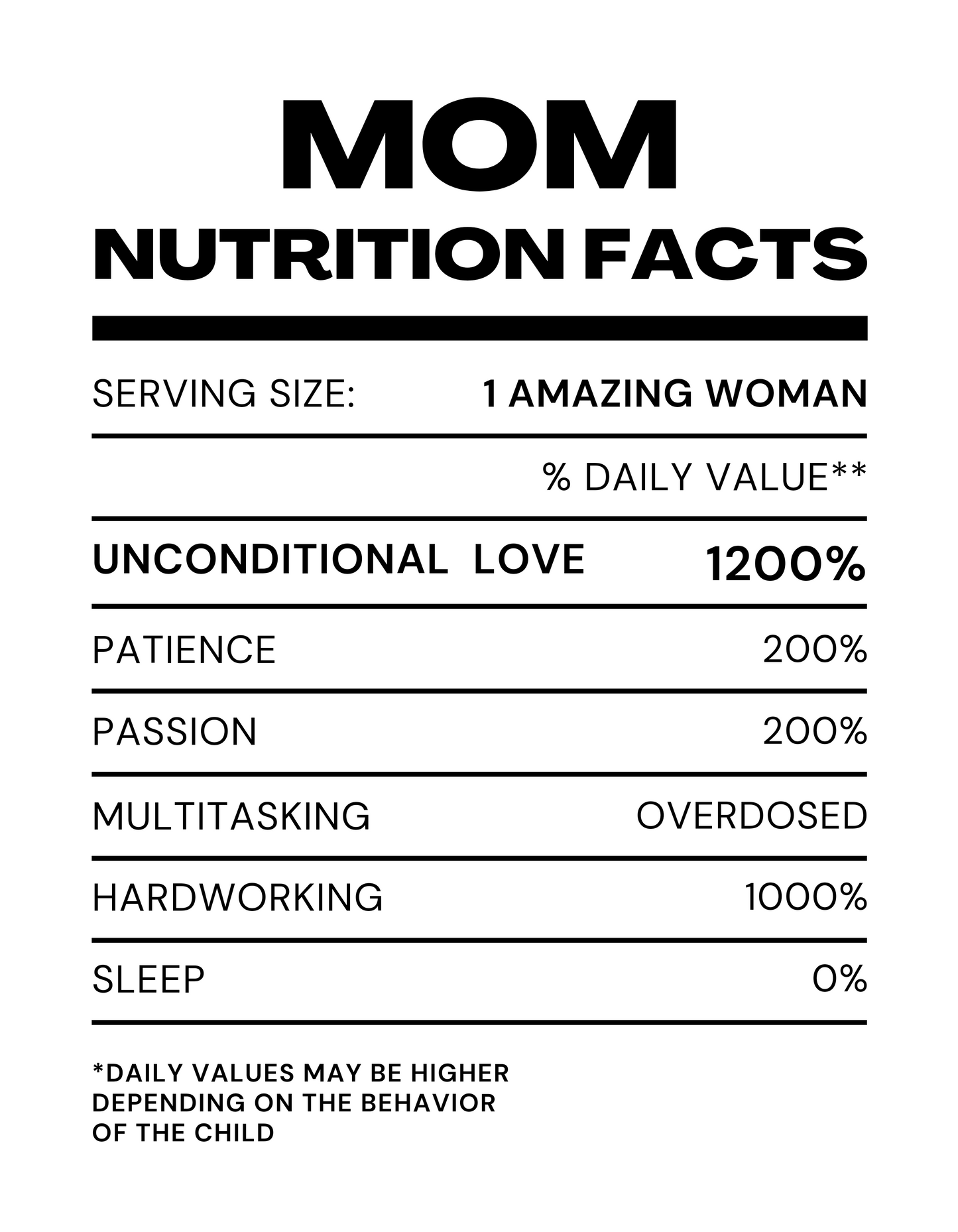 MOM NUTRITION Tshirt